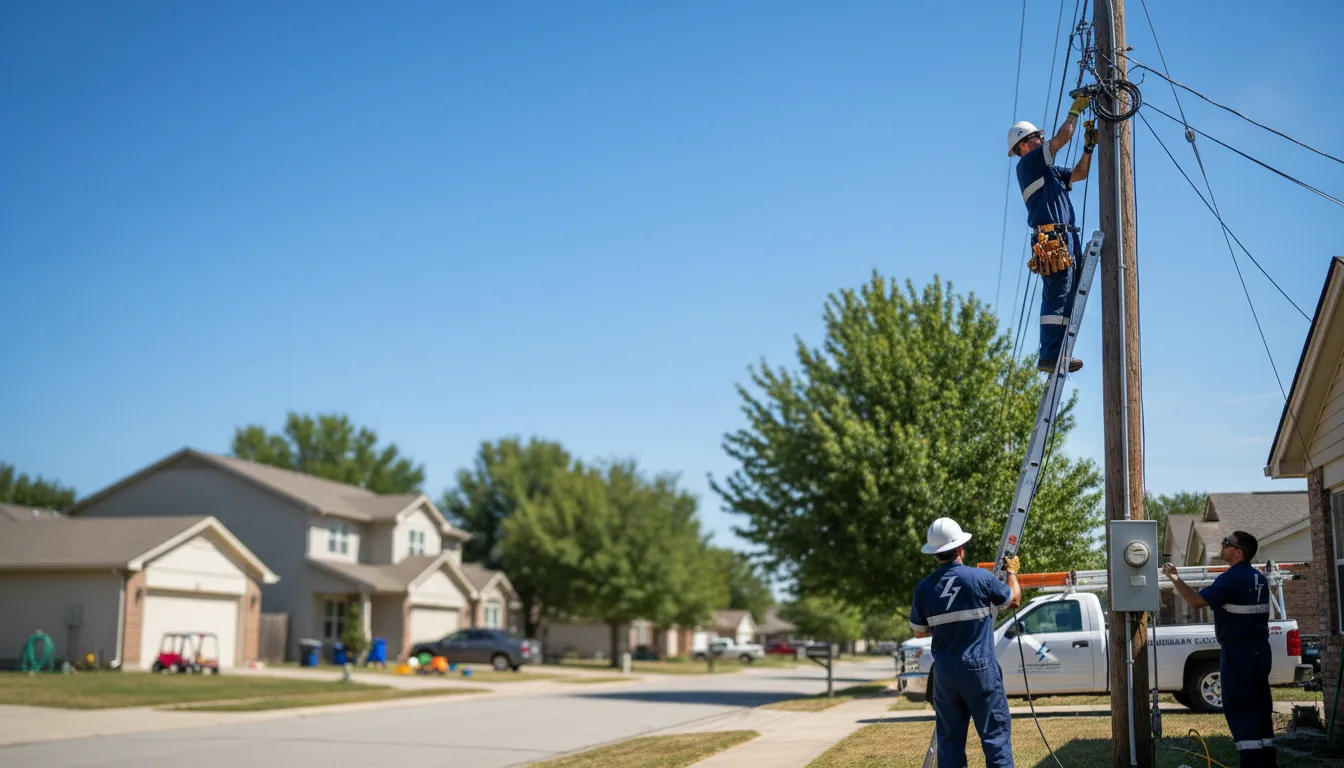 Residential electrician providing installation services in Oak Hill, FL